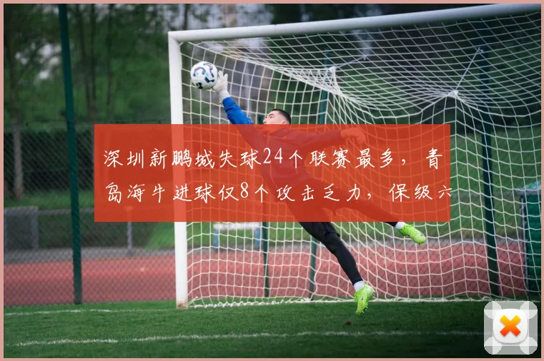 深圳新鹏城失球24个联赛最多，青岛海牛进球仅8个攻击乏力，保级六分战谁先止颓？
